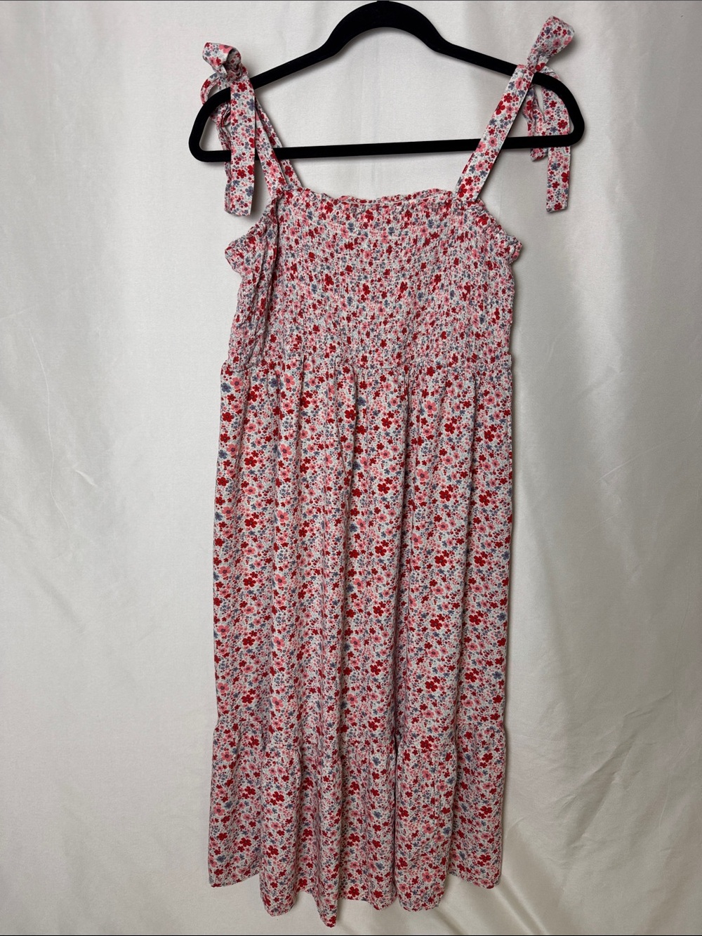 Sonoma Goods for Life Smocked Midi Dress with Tie Straps
